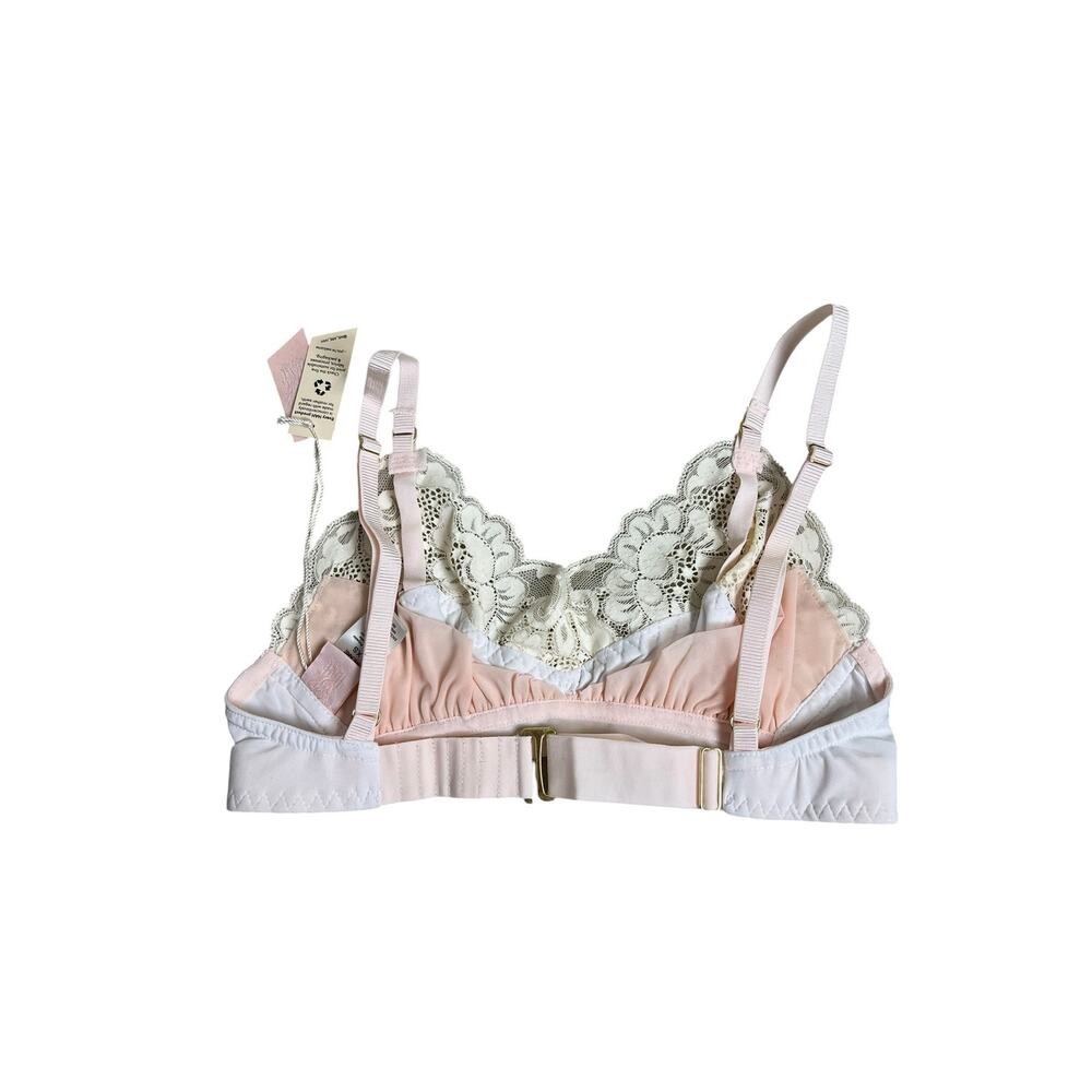 We are HAH Free People NWT Ladies Lounge Bralette Blanc XS Coquette Sexy - Picture 5 of 8
